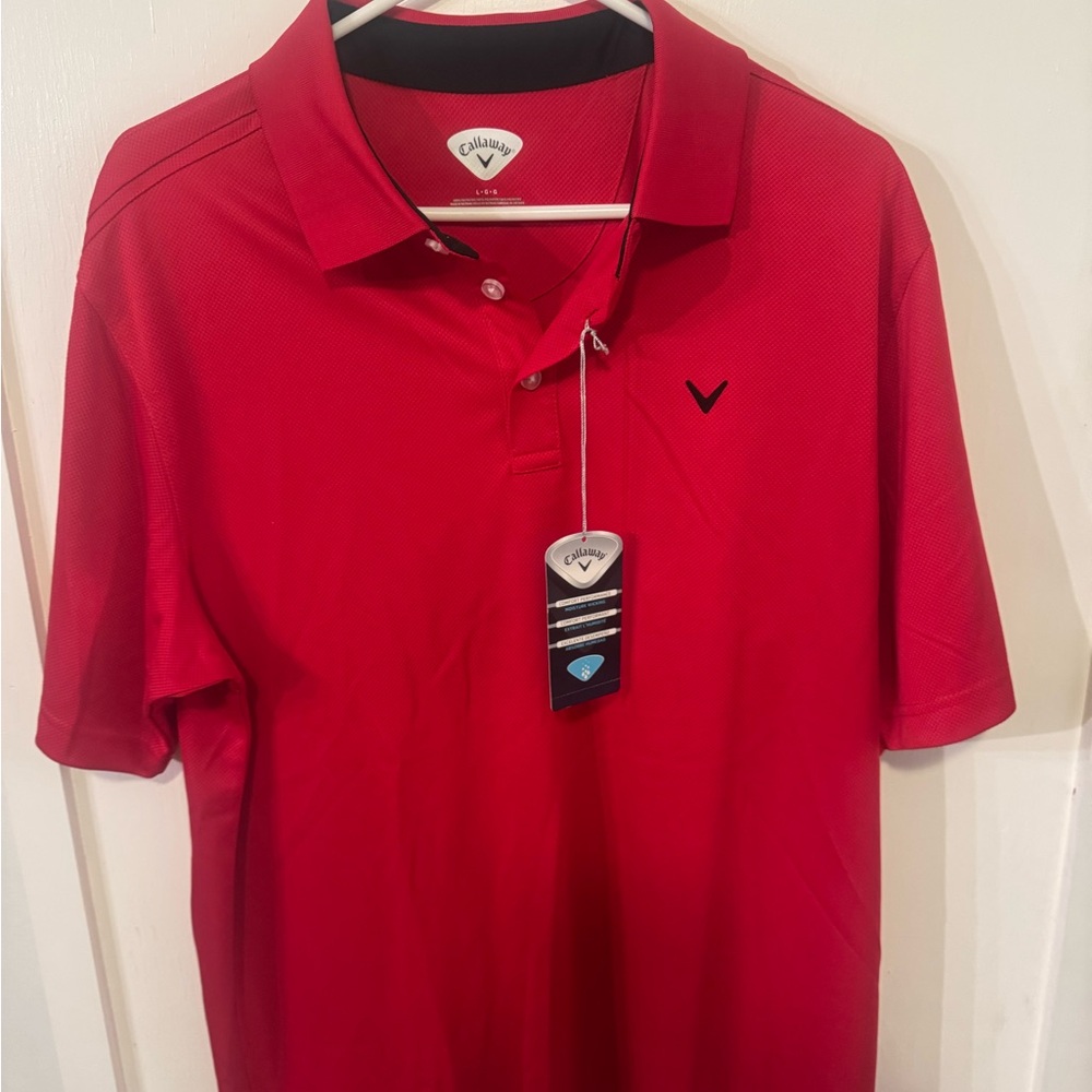 Callaway Men’s Large Dri Fit Golf Polo New With Tags